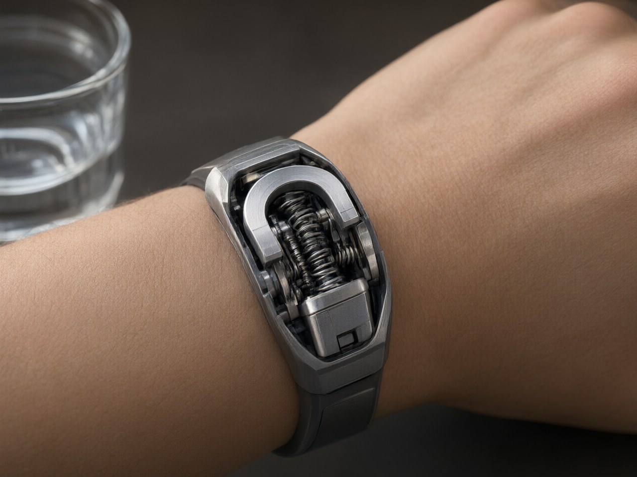 Neodymium Arc Magnets Tune a Wrist-Worn Vibration Absorber to Counter Hand Tremors / 钕弧形磁体调节腕戴式减振器以对抗手部震颤