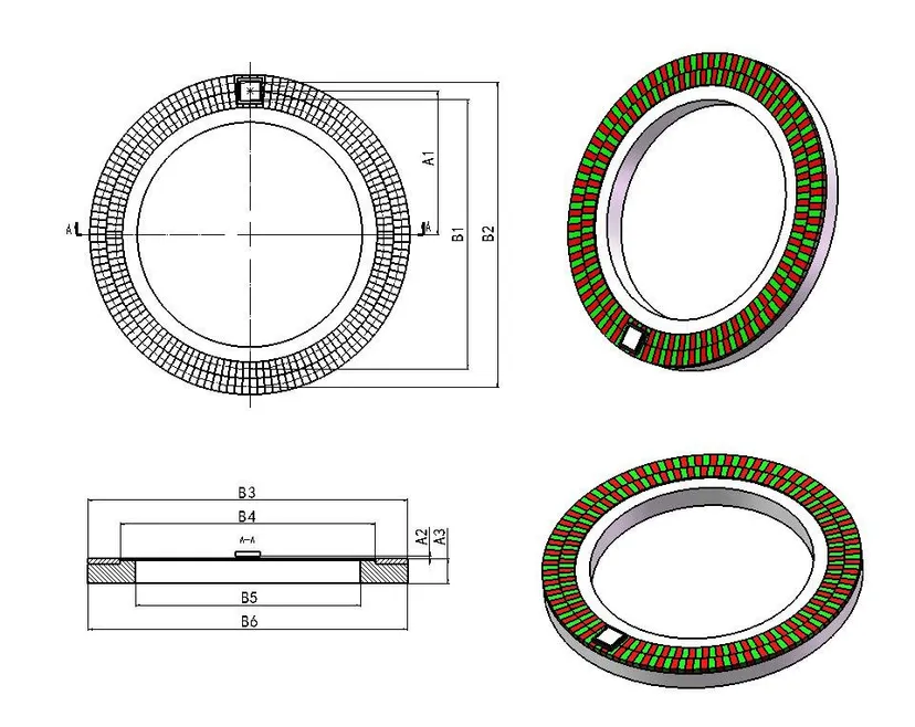 MU150 SMD45-64-5 Technical Drawing