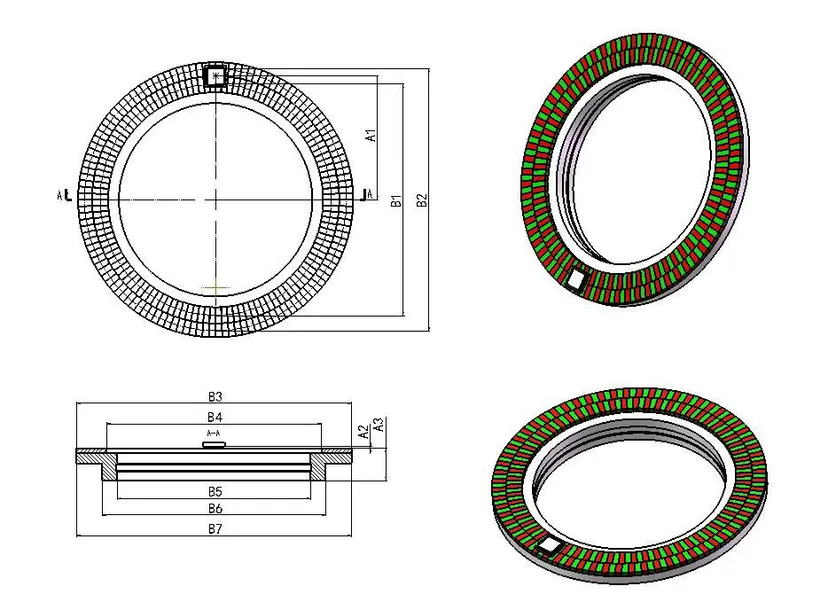 MU150-44-64-7.5 Technical Drawing