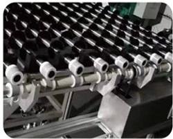 Magnetic gear arrays on an LCD production line